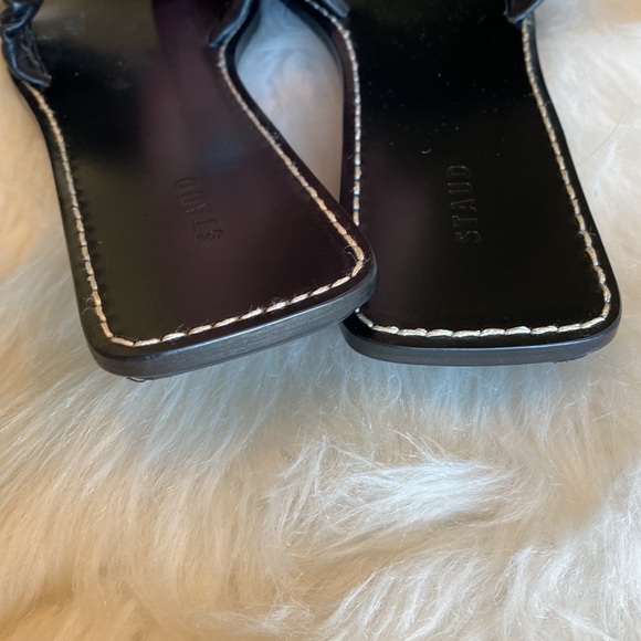 STAUD Nina Flat Ruched Slide Sandal - Picture 5 of 10